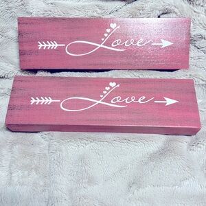 Wall “LOVE” Decor for vanity room!